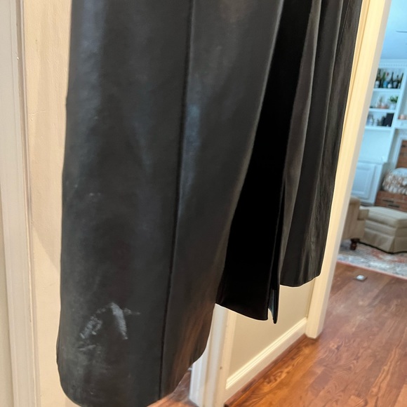 MLC Leather Coat with Faux Fur Collar - Picture 4 of 7